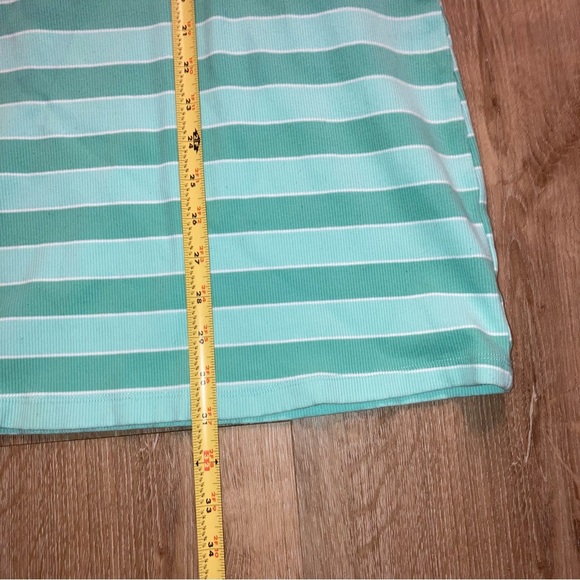 Wild FableWomen’s Green Striped Dress Size Large | Preppy Polo Collar - Picture 7 of 9
